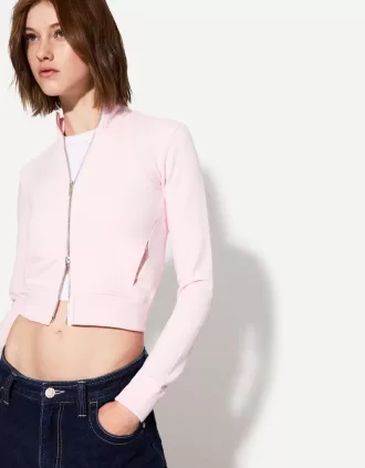 Sudadera de cuello alto con cremallera