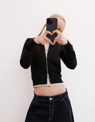 Sudadera de cuello alto con cremallera