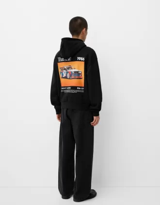 Sudadera oversize estampada