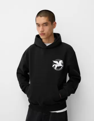 Sudadera oversize estampada