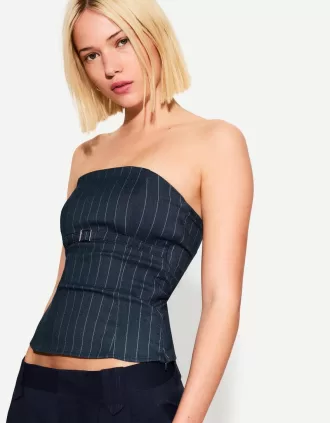 Top bandeau con cinturón