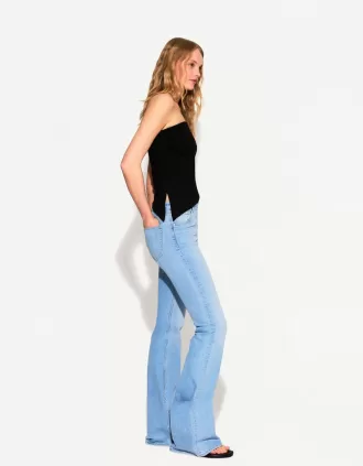 Top bandeau fruncido