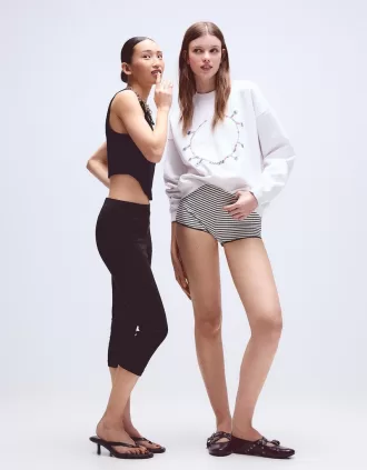 Top corsé con lazos