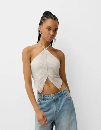 Top de corredor de crochet