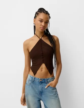 Top de corredor de crochet