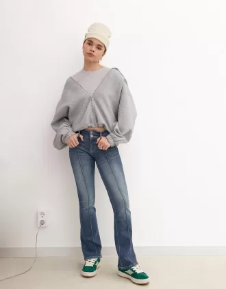 Vaqueros bootcut de talle bajo