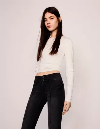 Vaqueros bootcut de talle bajo