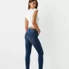 Vaqueros pitillo de talle muy alto