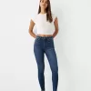 Vaqueros pitillo de talle muy alto