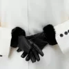 guantes de piel sintética