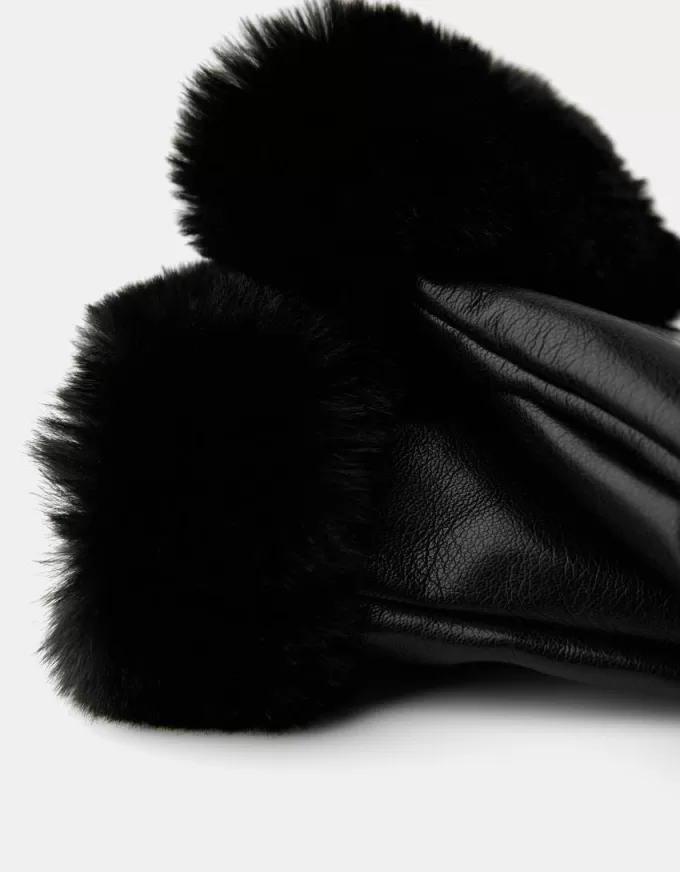 guantes de piel sintética