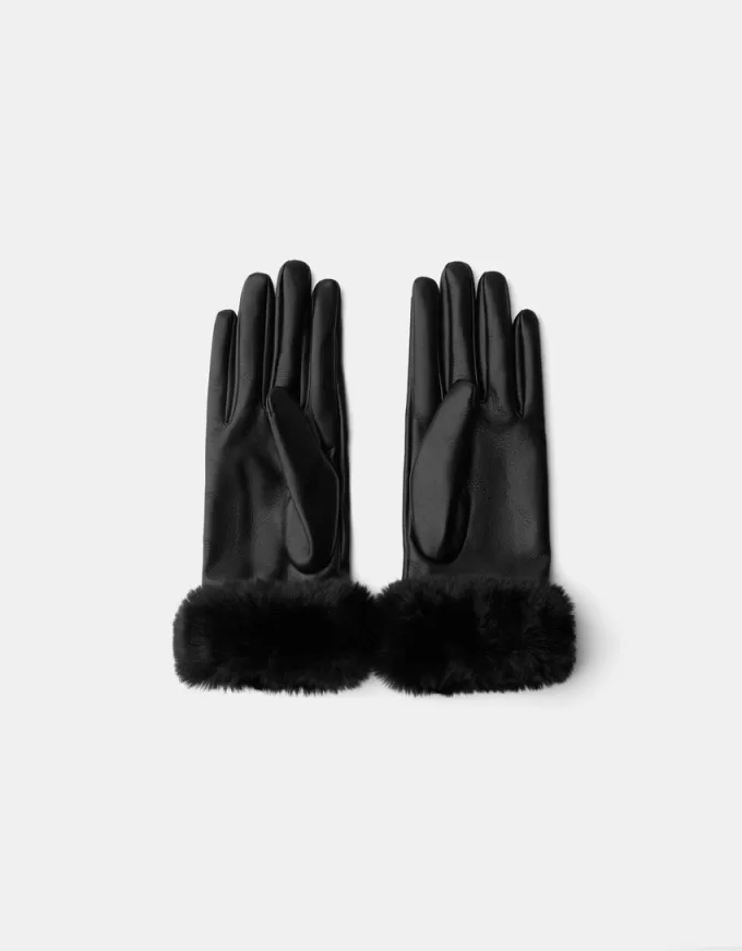 guantes de piel sintética