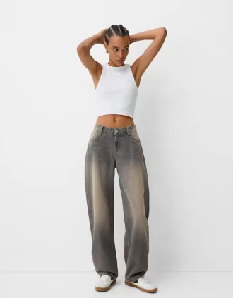 jeans holgados barril