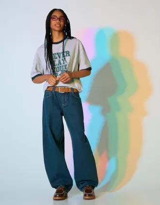 jeans holgados barril