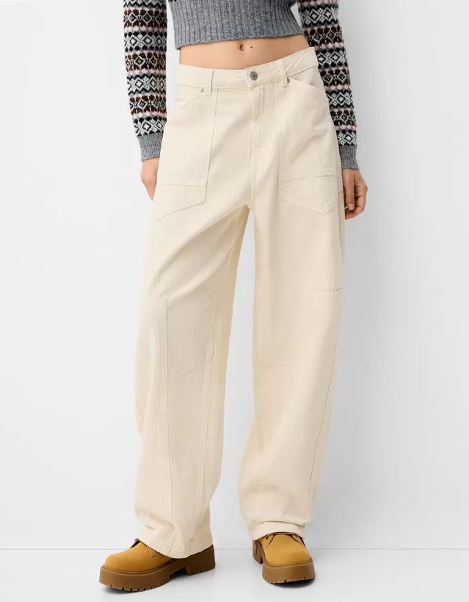 pantalones de carpintero de sarga