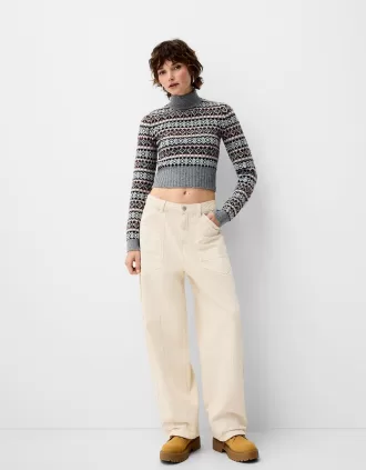pantalones de carpintero de sarga