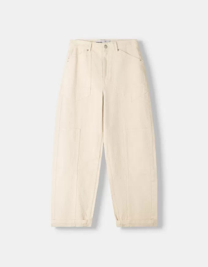 pantalones de carpintero de sarga