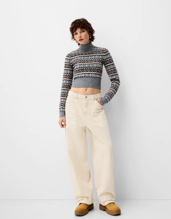 pantalones de carpintero de sarga