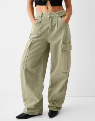 pantalones skater cargo de sarga