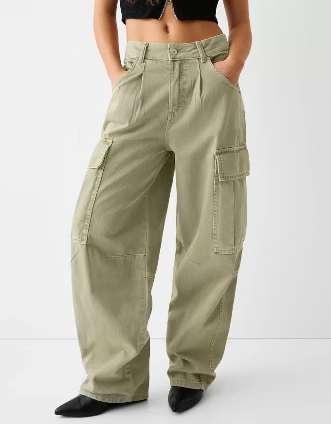 pantalones skater cargo de sarga