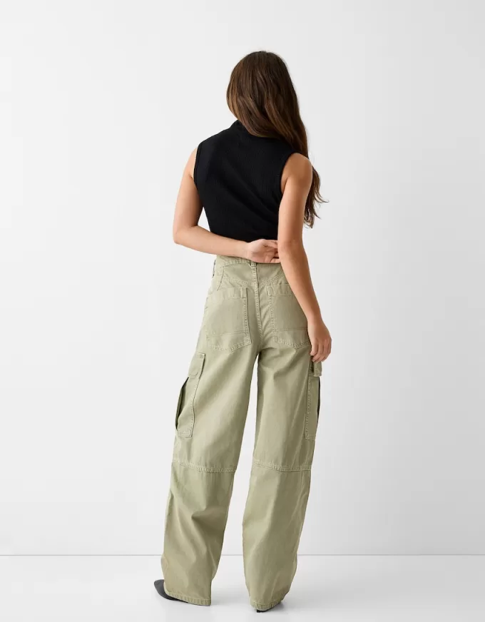 pantalones skater cargo de sarga