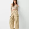 pantalones skater cargo de sarga