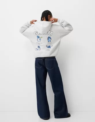 sudadera con capucha y estampado Lilo & Stitch