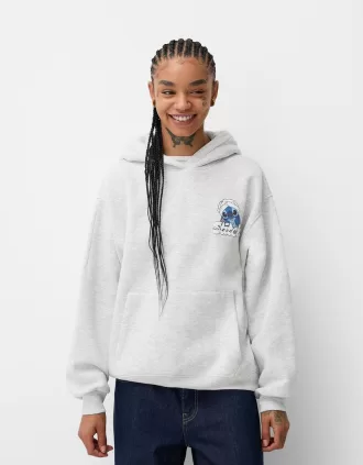 sudadera con capucha y estampado Lilo & Stitch